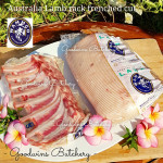 Lamb RACK FEATHER BONE-OFF frozen Australia WAMMCO portioned cutlets 4x2 ribs +/-1.3kg (price/kg)